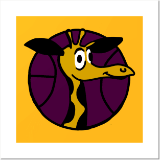 Lakers Giraffe Posters and Art